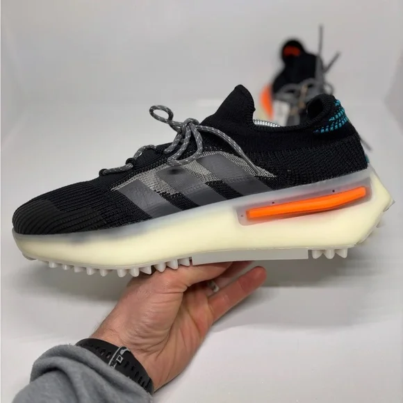 Adidas NMD S1 Sneakers Black Orange Teal Men’s US 11.5 IF3092 Lifestyle Shoes - Picture 14 of 16
